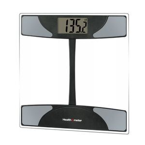 Health o meter Weight Tracking Digital Scale, 400lb Capacity, LCD Display, Glass